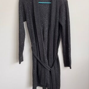 Victoria's Secret Gray with sparkles Robe Intimates Sleepwear